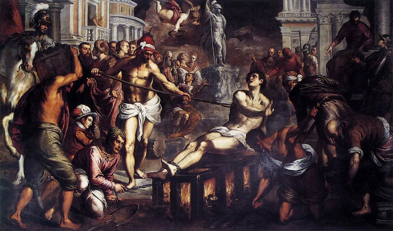 Palma_il_Giovane_-_The_Martyrdom_of_St_Lawrence_-_WGA16903 Palma il Giovane The Martyrdom of St Lawrence WGA16903