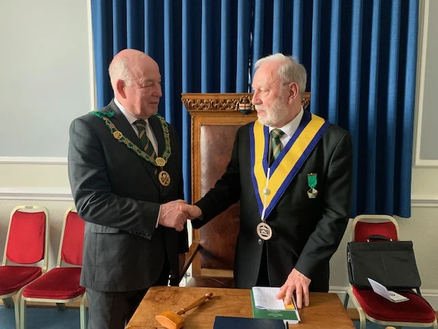 District Grand Prefect visits Guild of Freemen No. 145