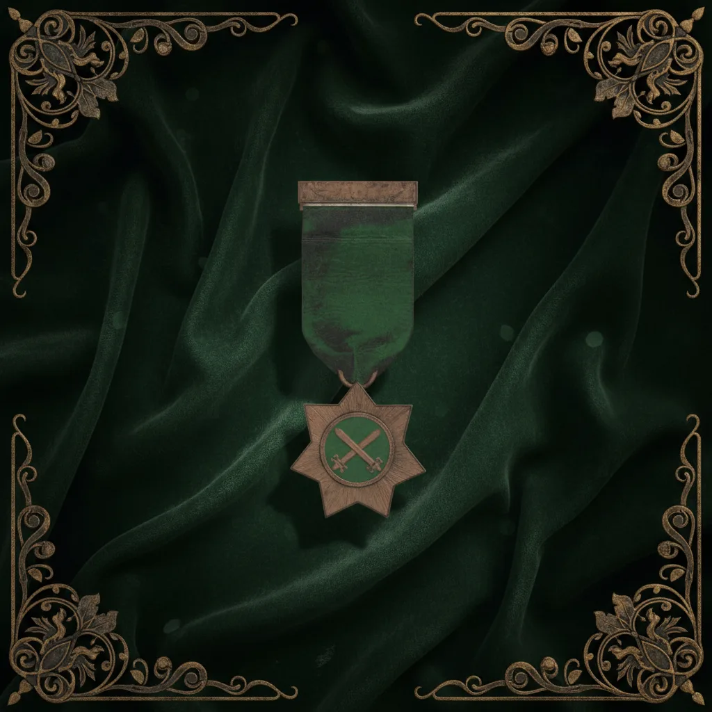 Green_Star_Medal_Velvet_Wallpaper Green Star Medal Velvet Wallpaper