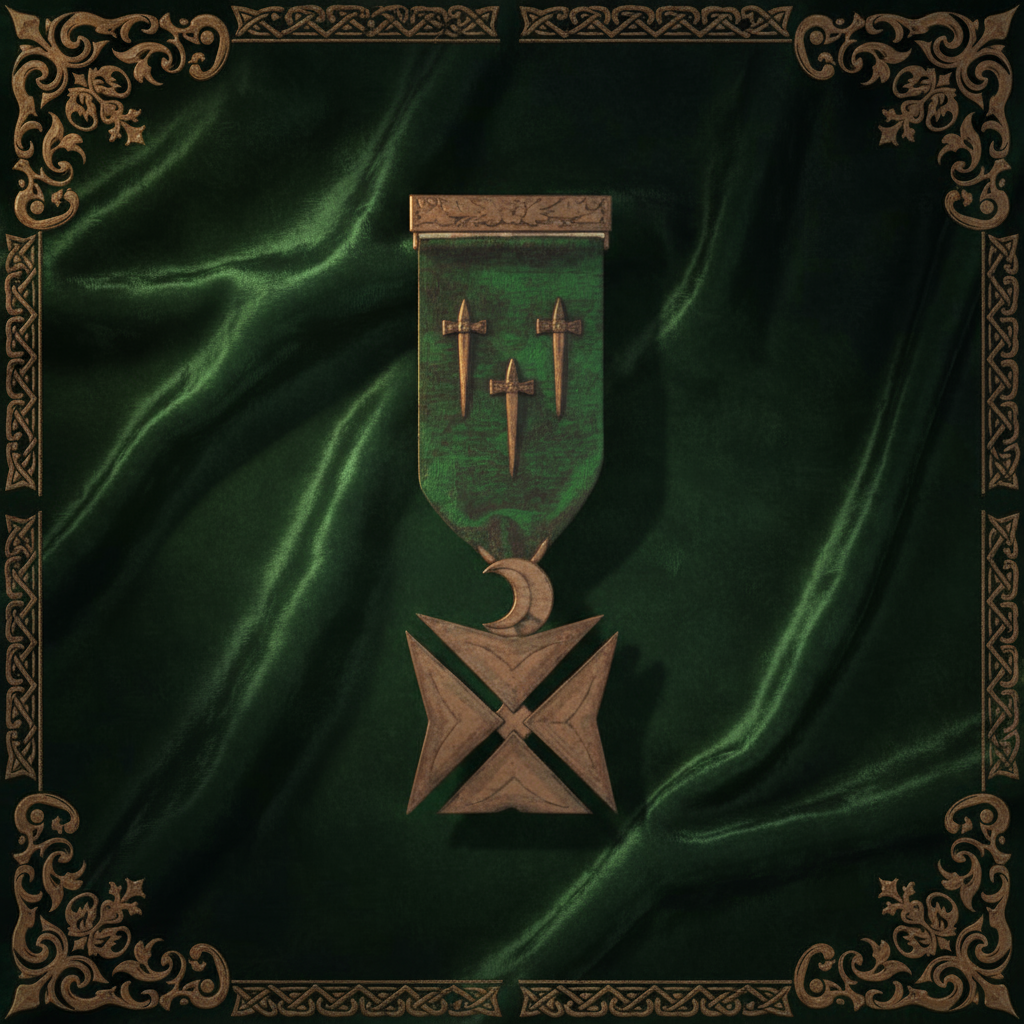 Medieval Medal Velvet Wallpaper