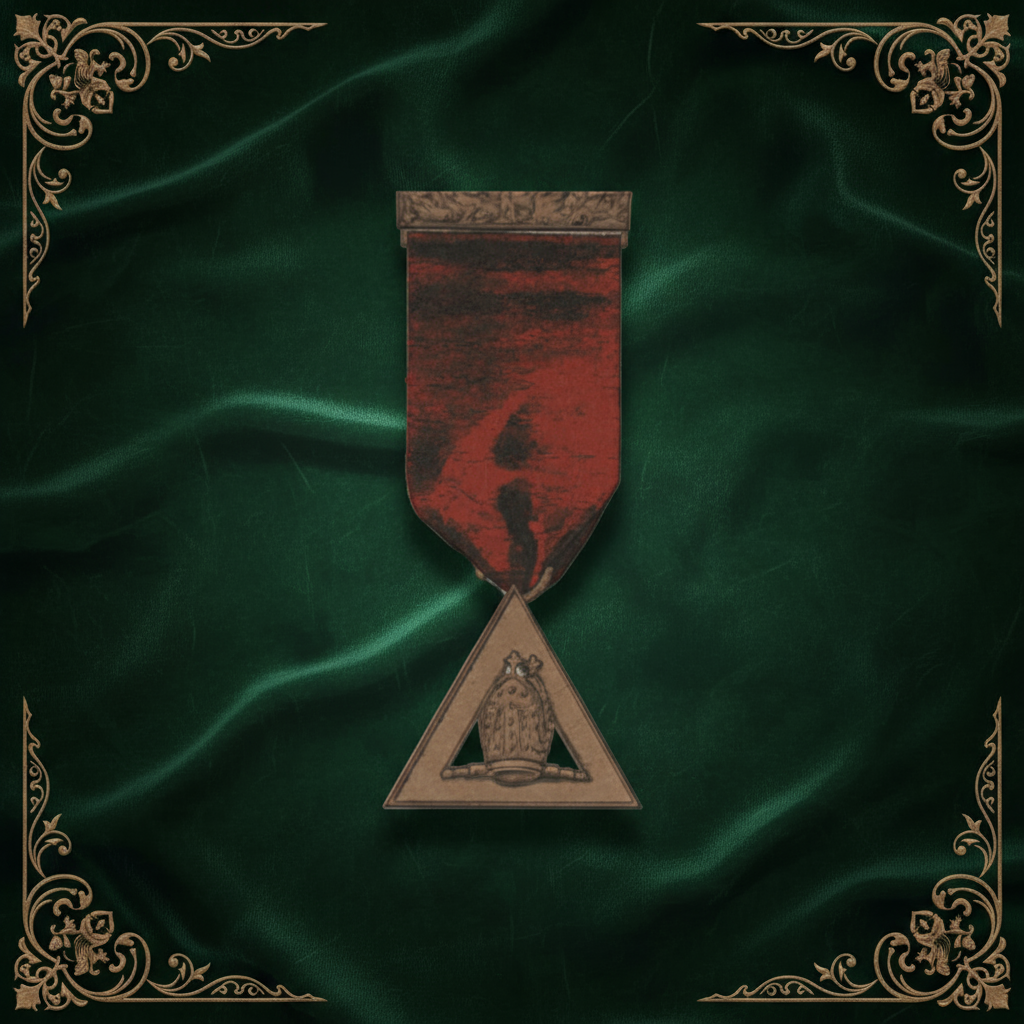 Red Triangle Medal Velvet Wallpaper