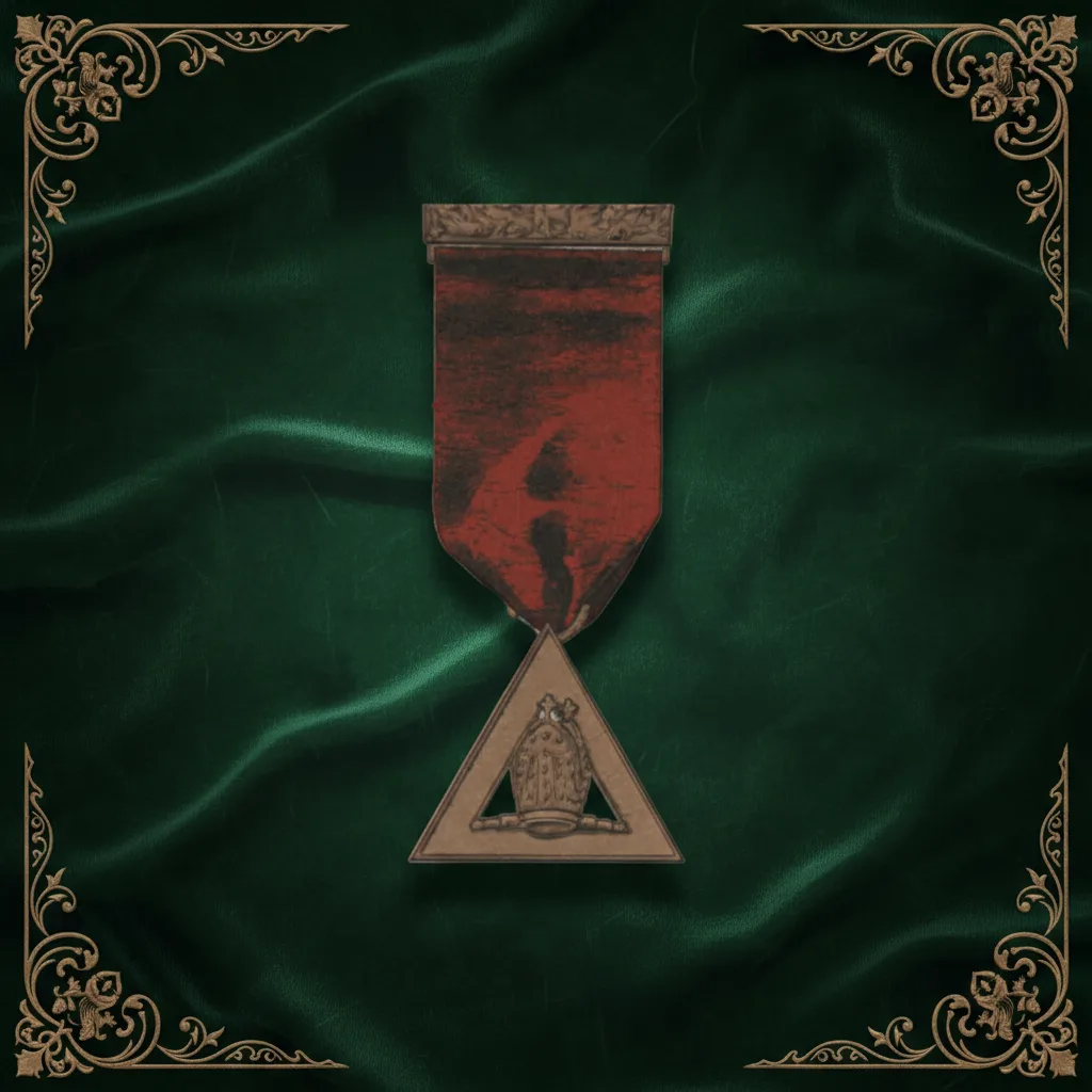 Red_Triangle_Medal_Velvet_Wallpaper Red Triangle Medal Velvet Wallpaper